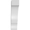 Ekena Millwork 5 1/2-in. W x 16-in. D x 24-in. H Balboa Architectural Grade PVC Knee Brace BRCP055X16X24BOA - alternate 4